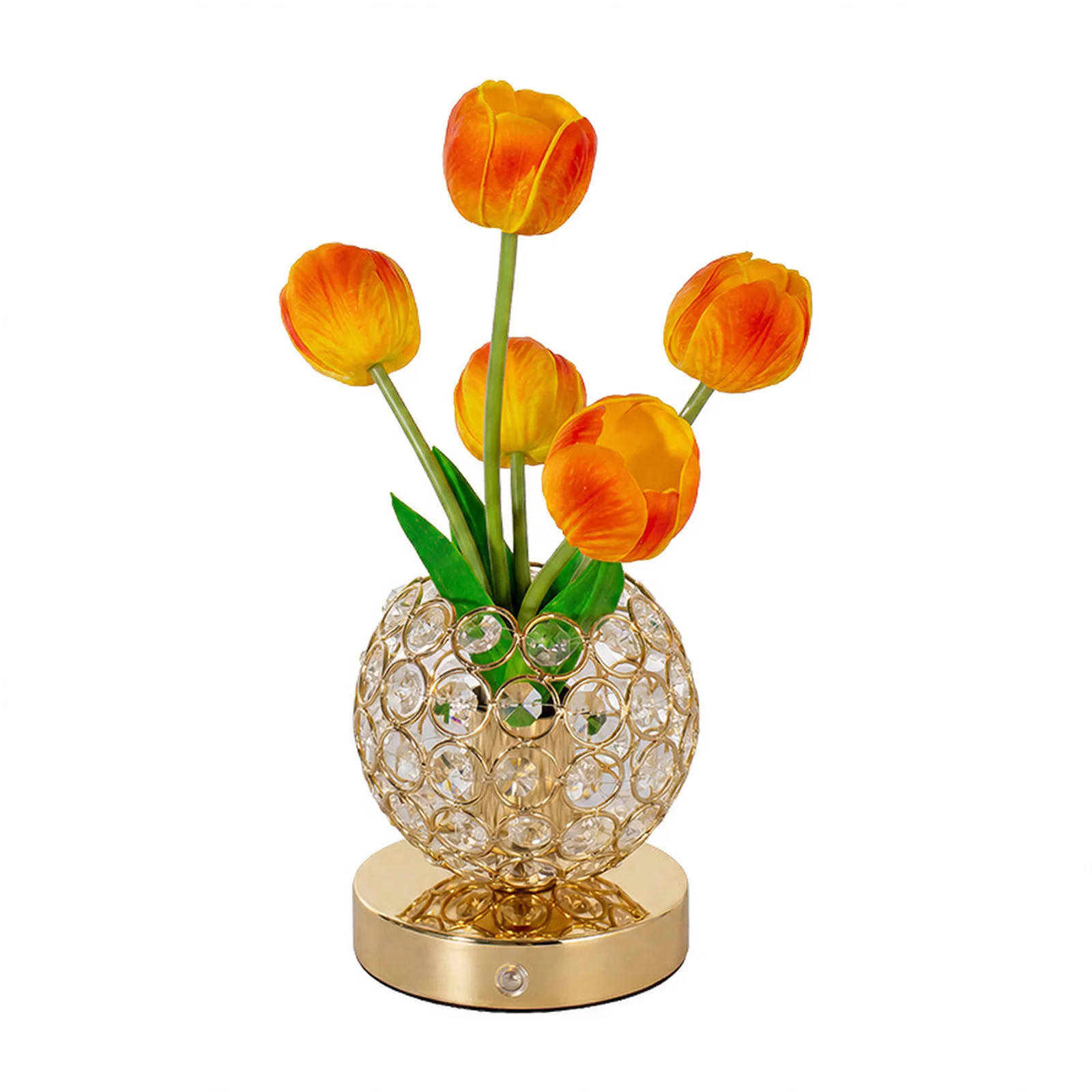 Stylish Pink Flower Lamp Generating Vibrant Light With Unique Cordless For Modern Interiors Vase
