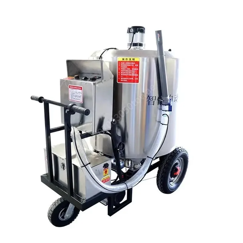 Stainless Steel Mobile Livestock Feeding Machine Automated Feed Mixing & Dispensing for Poultry/Pig Farms Efficient