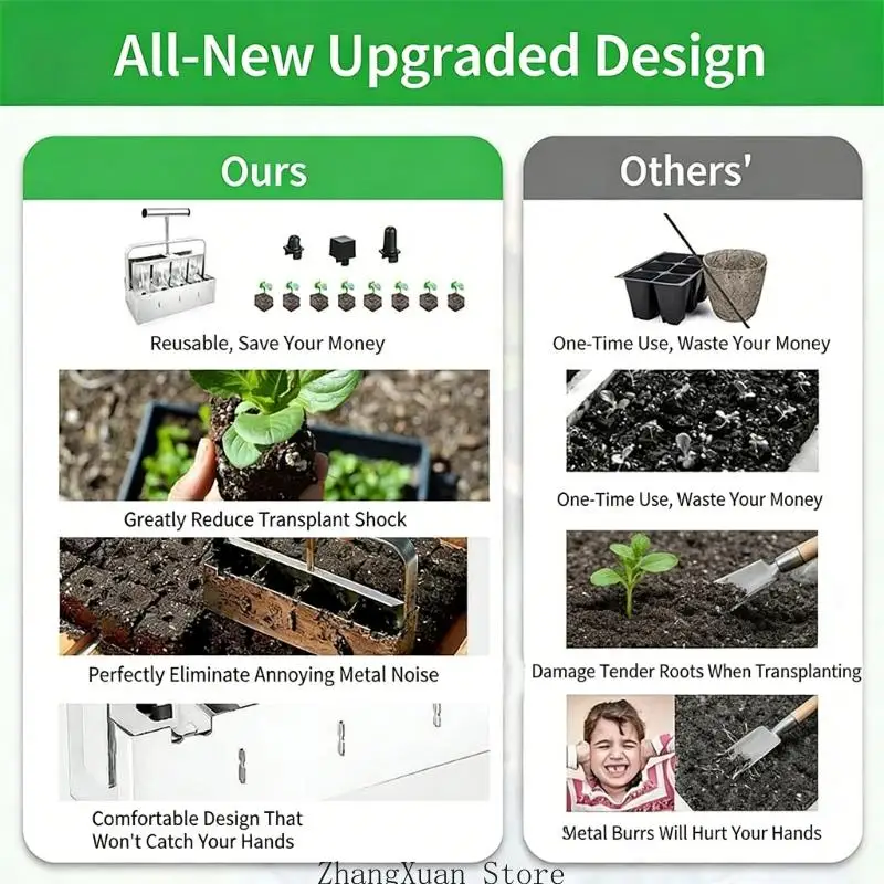 Bodenformwerkzeug aus Metall mit ergonomischem für einfache Gartenarbeit und Kultivierung Innen- und Außenbereich 3XUF – Detail 9