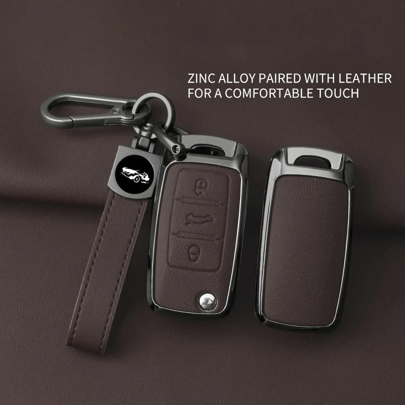 Fashion Zinc Alloy Car Key Case Cover for VW Volkswagen Polo Tiguan Passat B5 B6 B7 Golf 4 5 6 MK6 Jetta Lavida Skoda Octavia