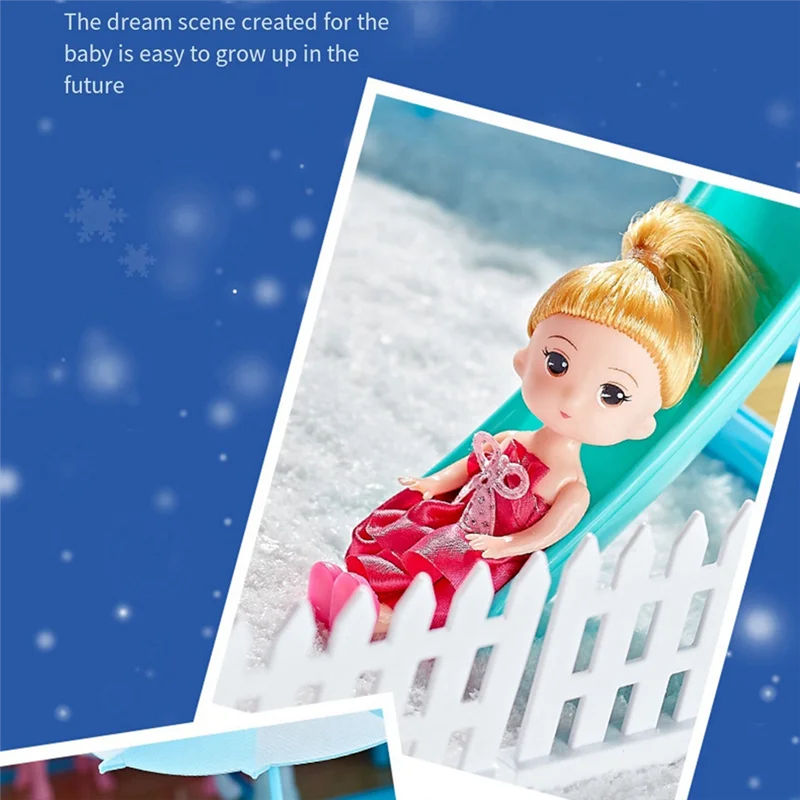 DELAM-Play House للأطفال فيلا هاوس فتاة الأميرة هدية صندوق القلعة DIY لعبة هدية #2