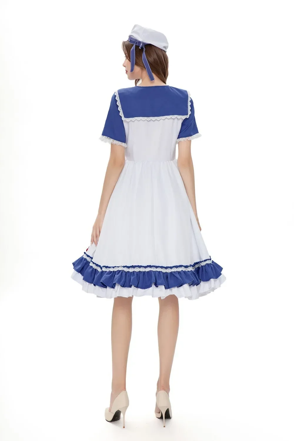 Donne adulte Gioco Cameriera Lolita Dress Halloween Costume Cosplay Festa di Carnevale Gioco di ruolo Spettacolo teatrale Vestire outfit