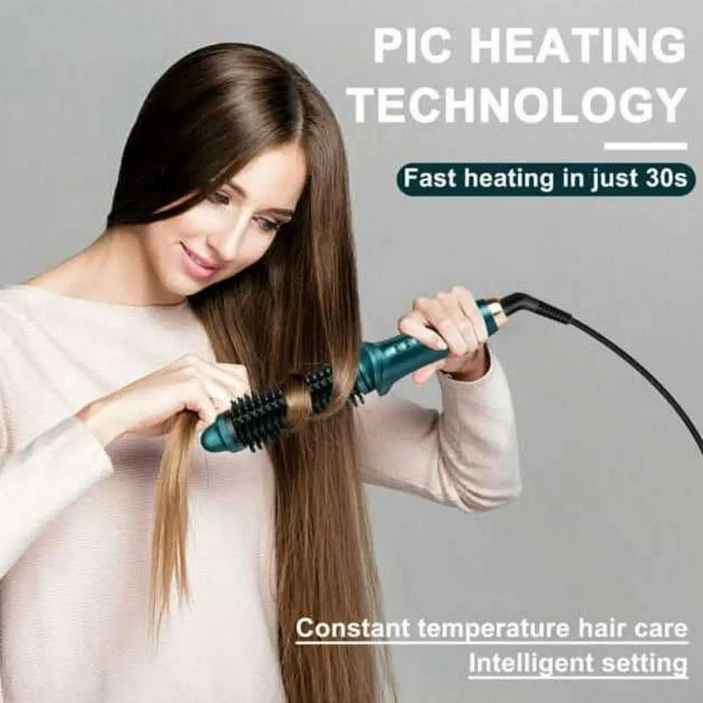 Auto Rotating Curling Iron Wand - 2-in-1 Hair Curler & Straightener, Adjustable Temperature, Travel Friendly