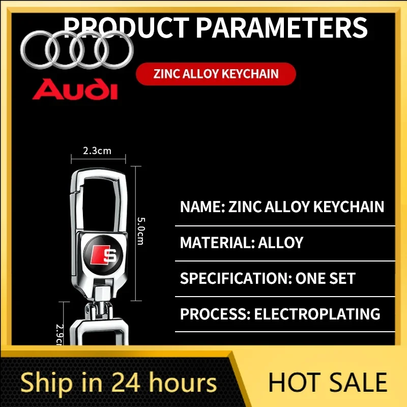 

Металлические наклейки на авто, эмблема, брелок, цепочка для ключей, подарок для Audi RS Quattro S Line S4 S3 A6 A1 A3 A5 A4 A2 A, 2026 года, хит продаж