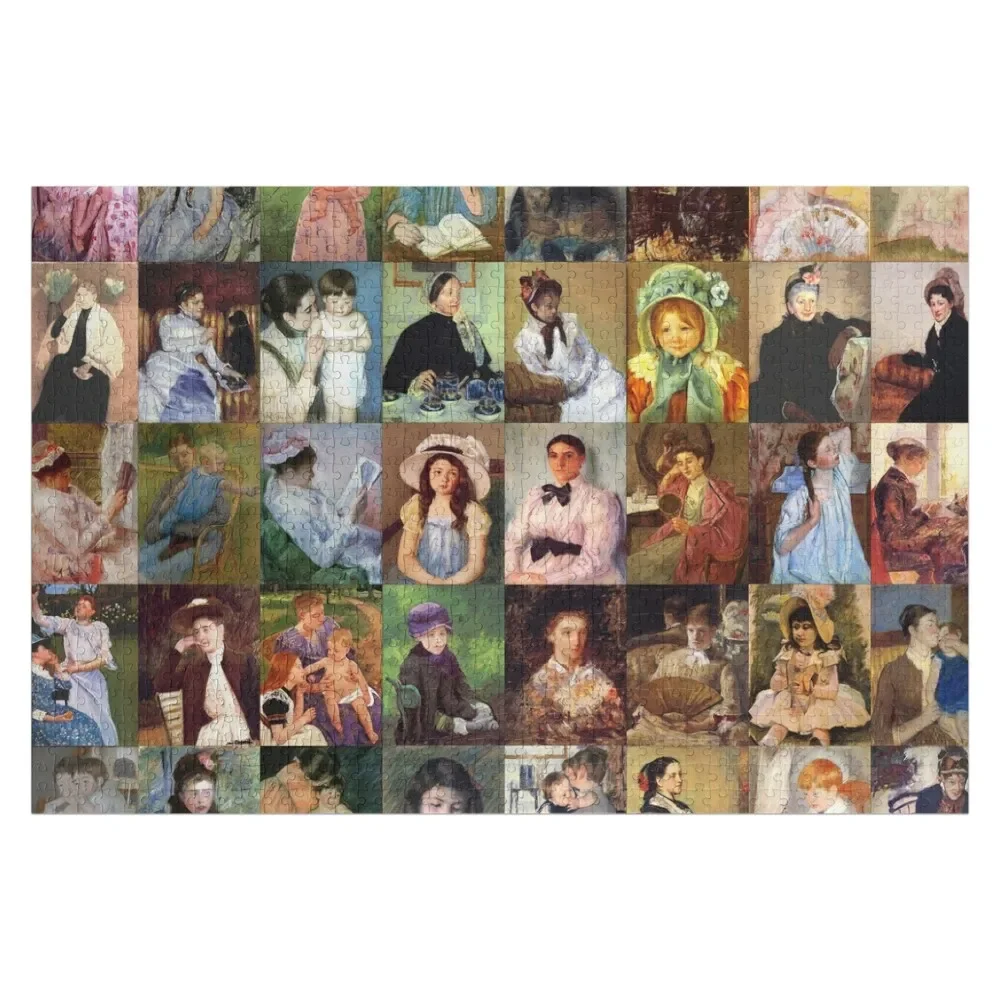 Mary Cassatt Jigsaw Puzzle Wooden Compositions For Children Wood Name Puzzle