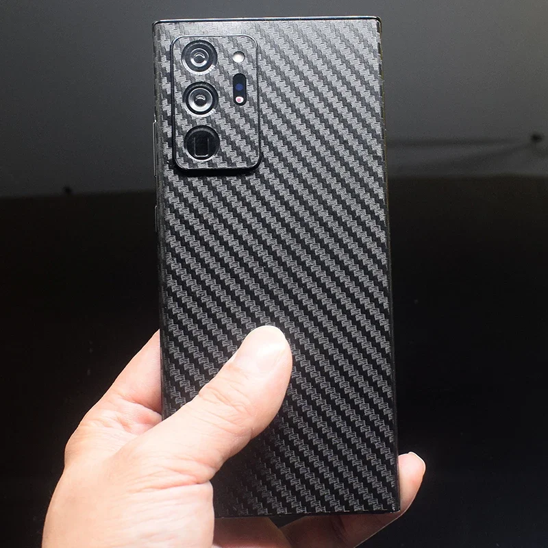 3D Carbon Fiber Skins Film Wrap Skin Phone Back Sticker For SAMSUNG Galaxy S24 Ultra S23 Plus S22 S21 FE Note 20 Ultra S10 Plus
