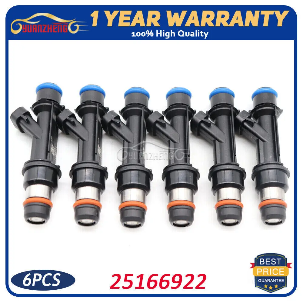 

6x Fuel Injector For Isuzu Rodeo Trooper Honda Passport Acura 3.2L 3.5L 25166922