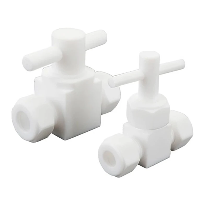 PTFE Ball Valve Compression Fitting Teflon Corrosion Resistant Chemical 3 4 6 8 10 12 14- 25mm 1/8