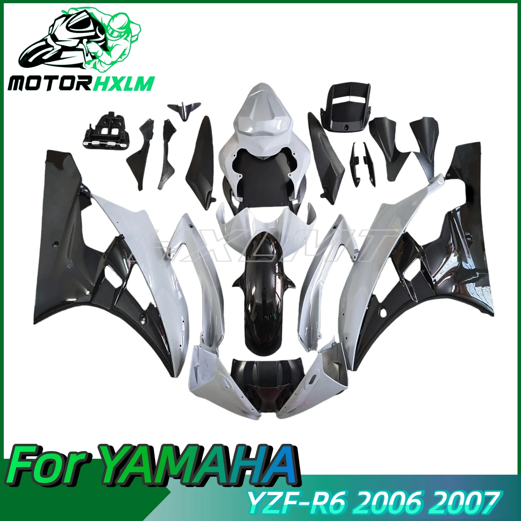 

ABS Injection Mold New fairing Whole Fairings Kit Fit for YAMAHA YZF-R6 R6 06 07 2006 2007 Bodywork Set Black Red White