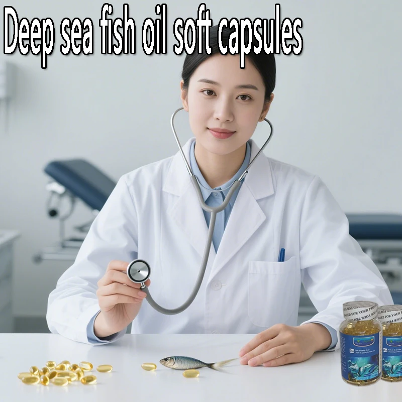 

Deep sea fish oil soft capsules improve skin barrier promote brain health and support cardiovascular health