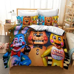 Five-Night-At-Freddy Bedding Set Boys Girls Twin Queen Size Duvet Cover Pillowcase Bed Kids Adult Fashion Home Textileextile