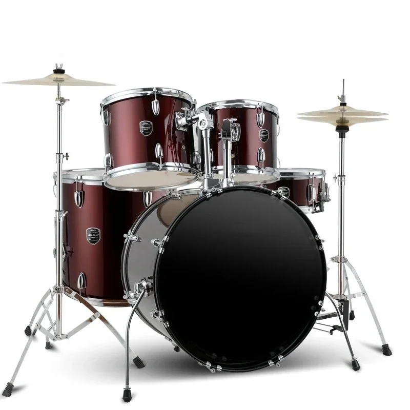 Factory OEM Drum Kit Percussion Instrument 5 Drums 2 Cymbals Kid Adult Acoustic Drum Set