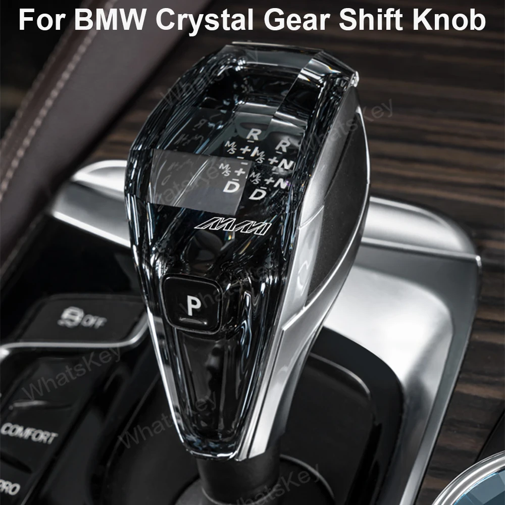 1Piece Set Crystal Gear Shift Knob Handle For BMW G30 G20 G01 G02 X5 G05 G06 F01 F10 F18 F15 F16 F20 F25 F26 F30 E70 E71 6GT