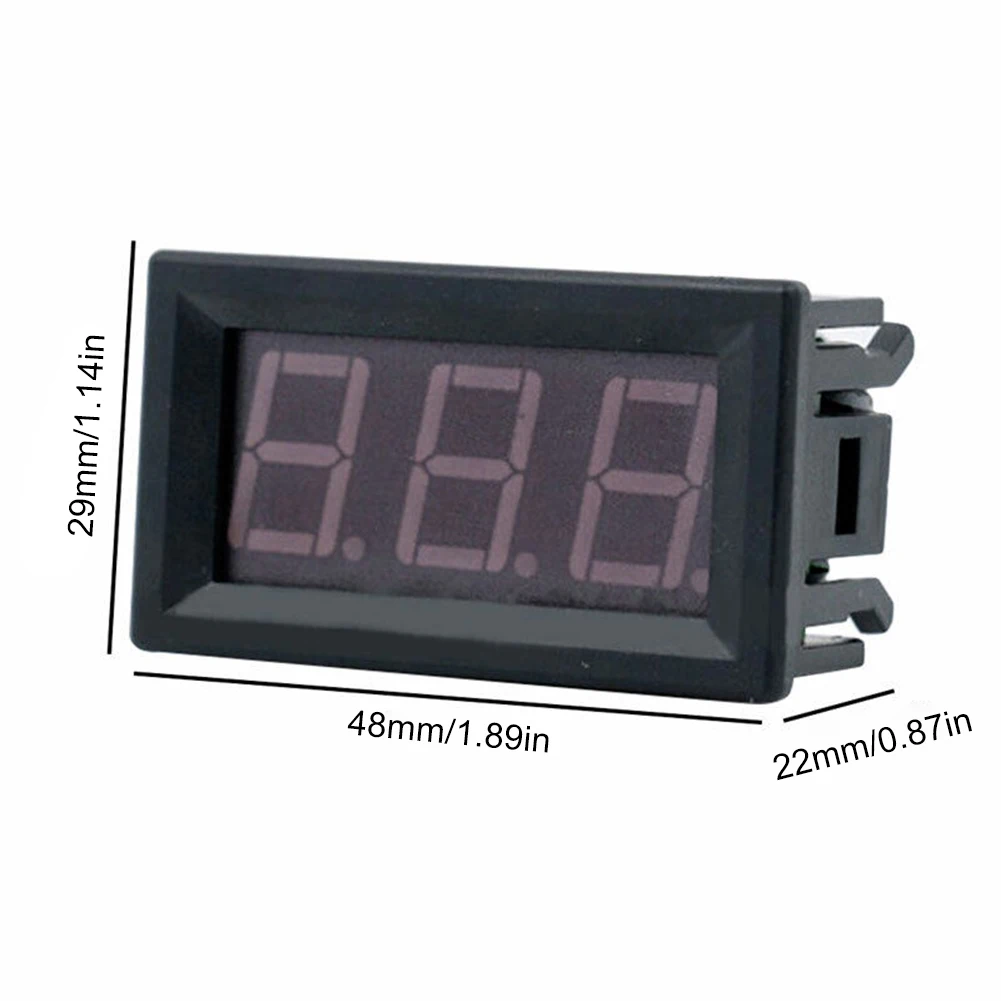 DC4.5V-30V Digital Voltmeter 2 Wires 0.36/0.56 Inch Voltage Panel Meter Volt Instrument Tool for 6V 12V Electromobile Motorcycle