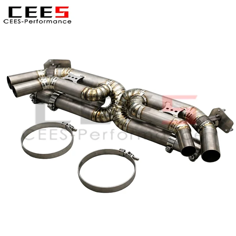 CEES Tuning Catback Exhaust for Porsche 911 992/992.1/992.2 Turbo/Carrera 3.0T 2019-2025 Exhaust Muffler Pipe OEM Valve