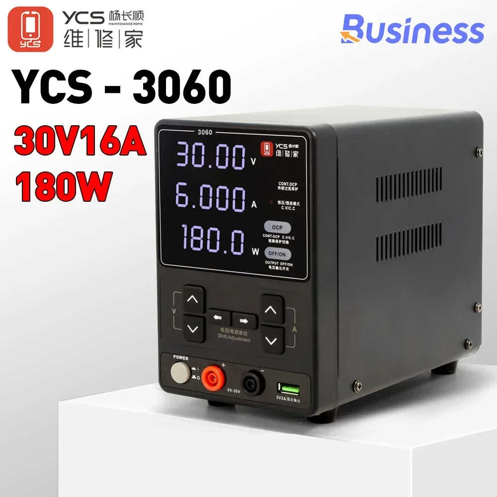 YCS 3060 إمدادات الطاقة 30 فولت 6A 180 واط عالية الطاقة لصيانة الهواتف المحمولة تيار مستمر مقياس التيار الكهربائي حرق آلة أدوات إصلاح ماس كهربائى