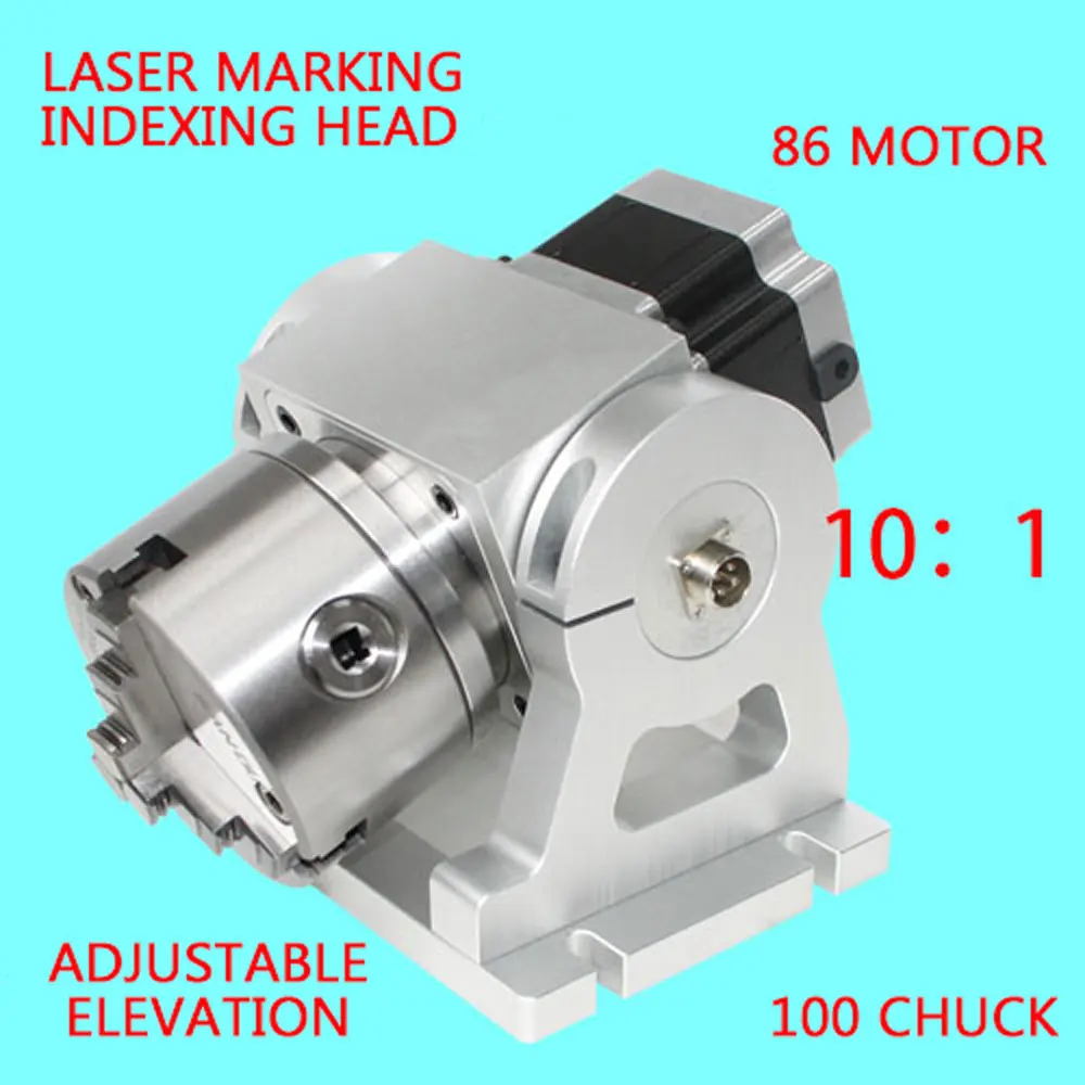 Testa di indicizzazione per fresatrice di precisione CNC con mandrino a 3 griffe da 100 m Testa divisoria universale per fresatrice CNC 10:1 2025 NOVITÀ