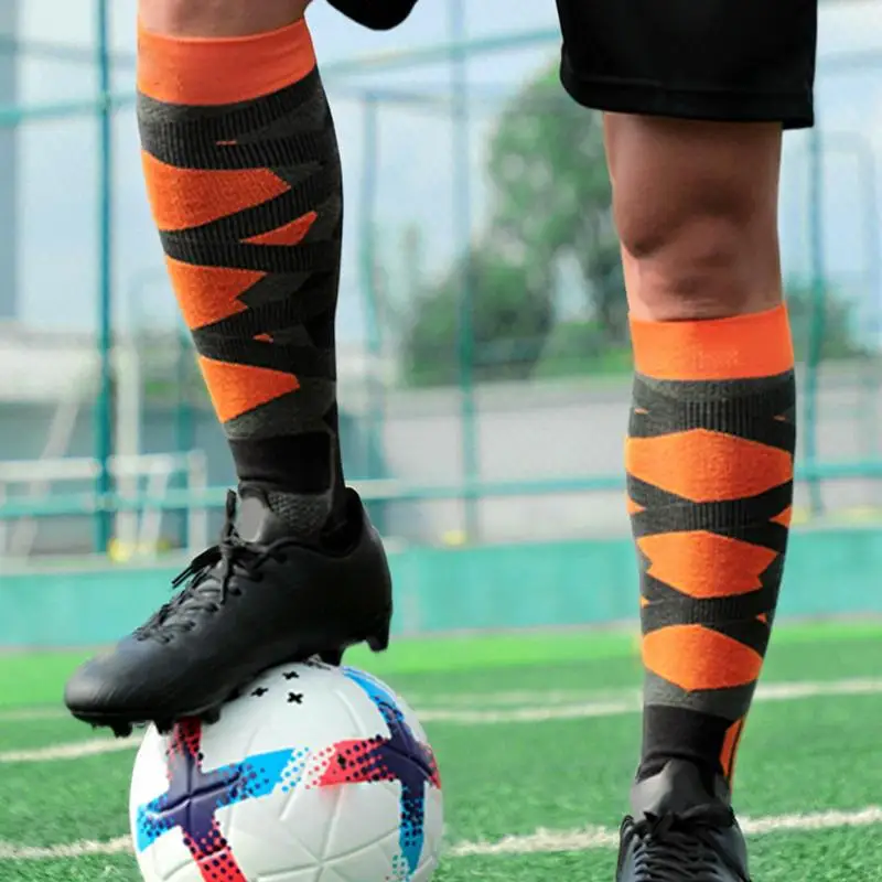 

Anti Slip Soccer Knee Socks Non-Slip Football Basketball Hockey Sports Grip Socks Knee High Athletic Socks