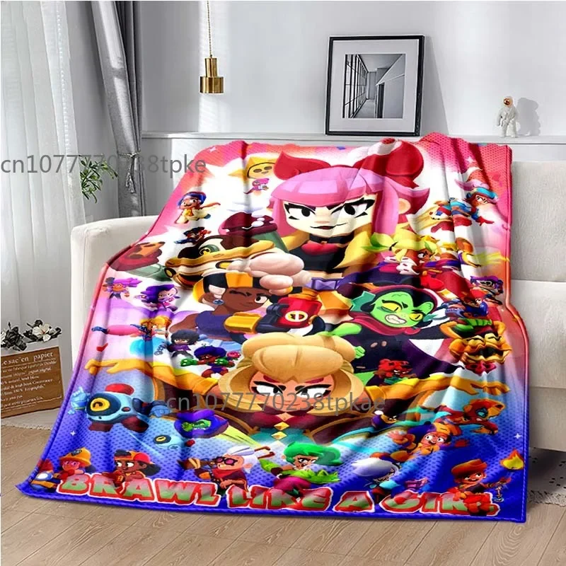 B-rawl-S-stars iphone android xbox ps4 Blankets,Soft Warm Throw Blanket,for Bathroom Bedroom Living Room Sofa Bed,brighday Gift