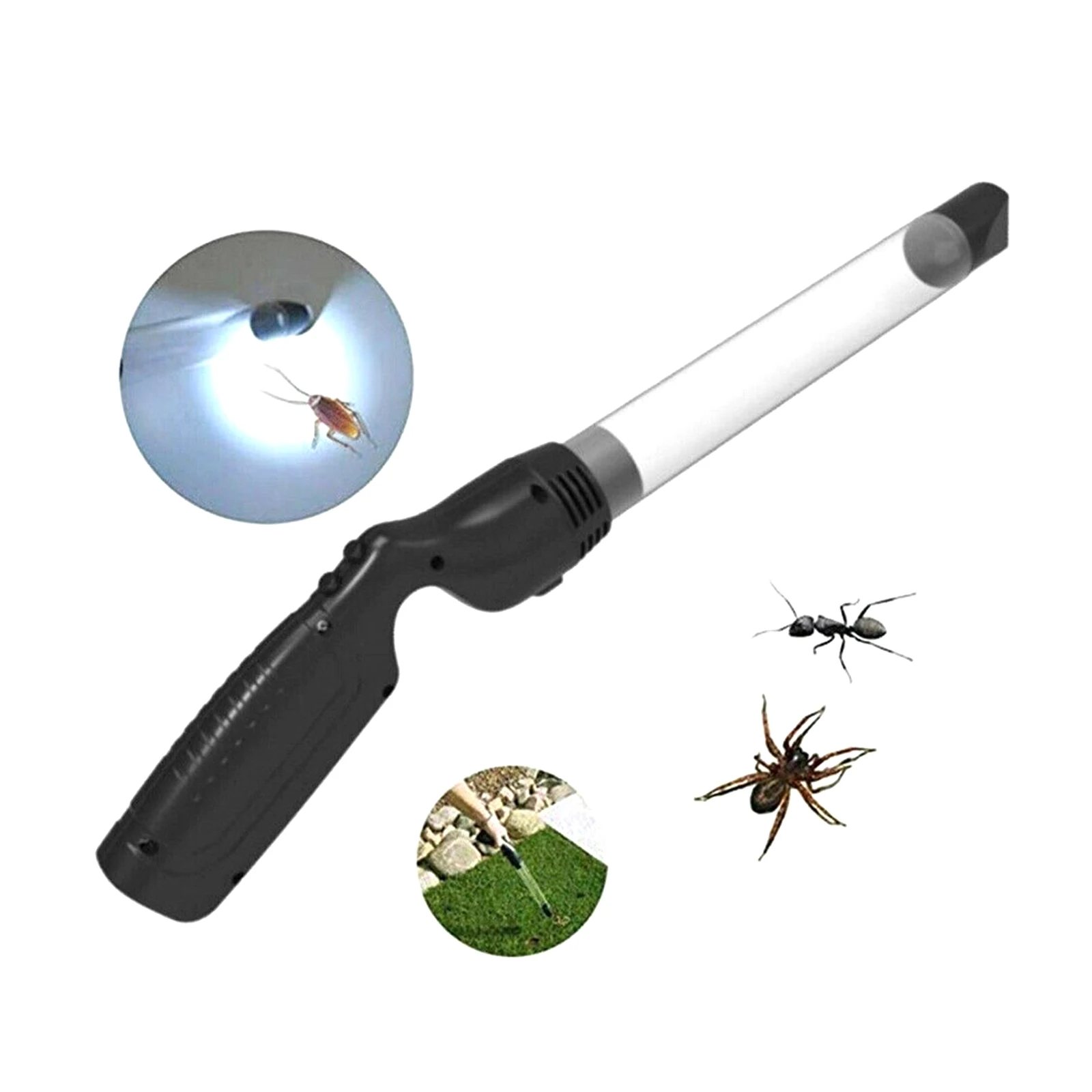 Portable Electronic Insect Repellent Sucker Tube Handheld Bug Vacuum LED Insect Catcher Trap Catcher Fly Bugs Buster Insect Kill