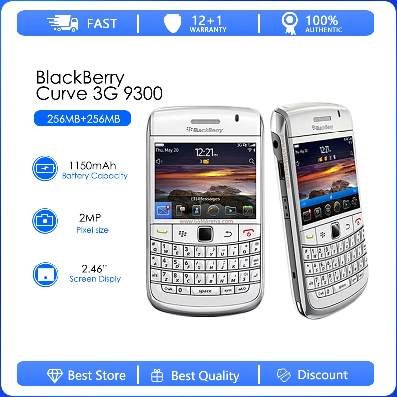 

Blackberry 9300 3G Восстановленный-оригинальный WCDMA 2,44 дюймов 5MP 512 МБ ОЗУ 1500 мАч GPS WIFI GPS сотовый телефон Бесплатная доставка