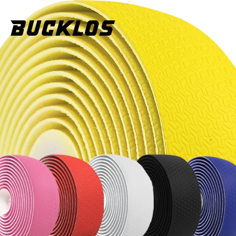 BUCKLOS EVA Bike Handlebar Tape Mamba Pattern Lightweight Non-slip Tapes Wear-resistant Durable Shockproof Tape Bike Accessories