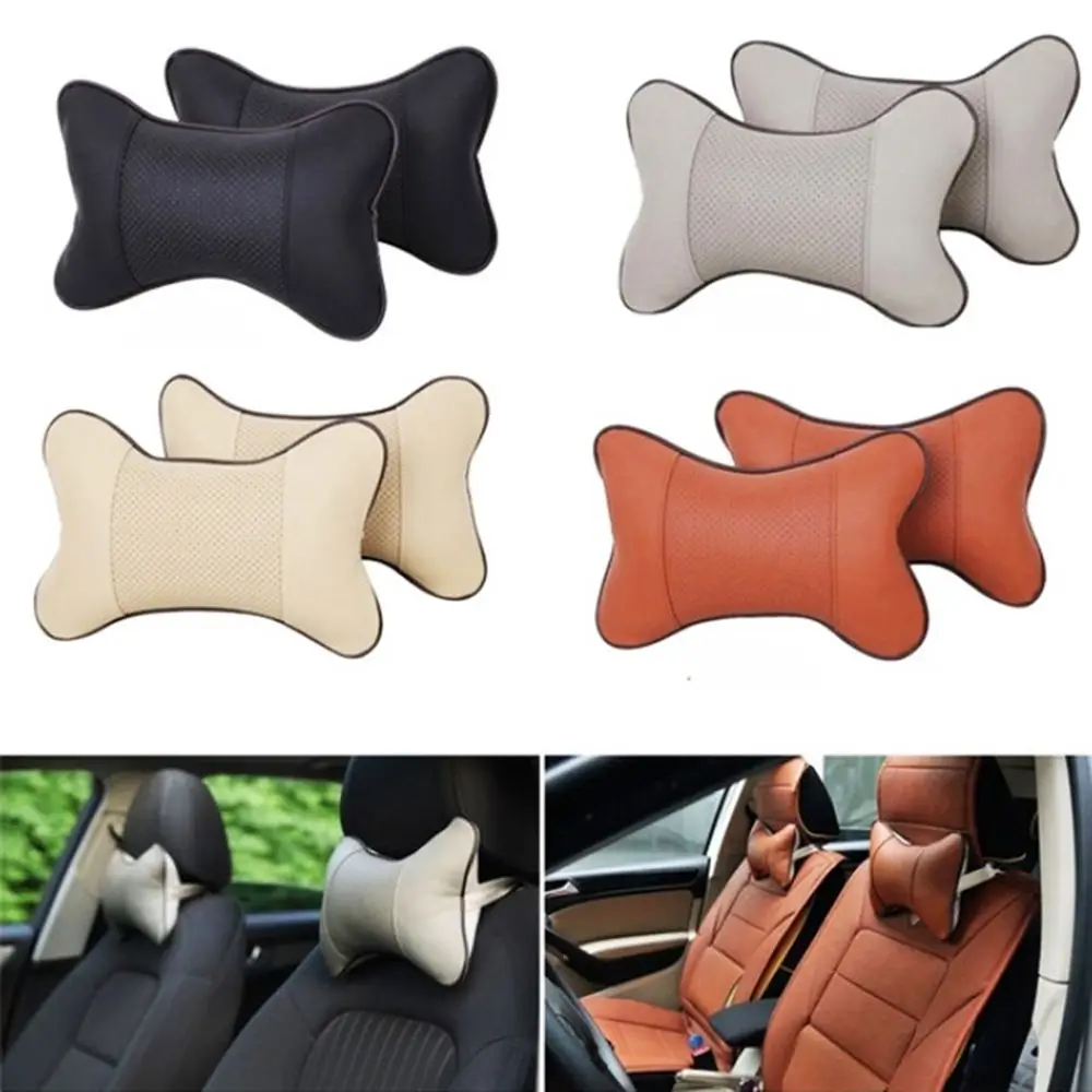 Fashion Safety Cotton Bone Restraint Cushion Pad Head Neck Rest Pillow Car Seat Headrest