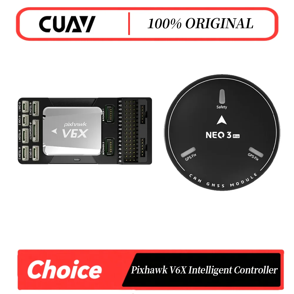 

CUAV Pixhawk V6X Интеллектуальный БПЛА с открытым исходным кодом, многороторный подвесной, простой в установке и использовании