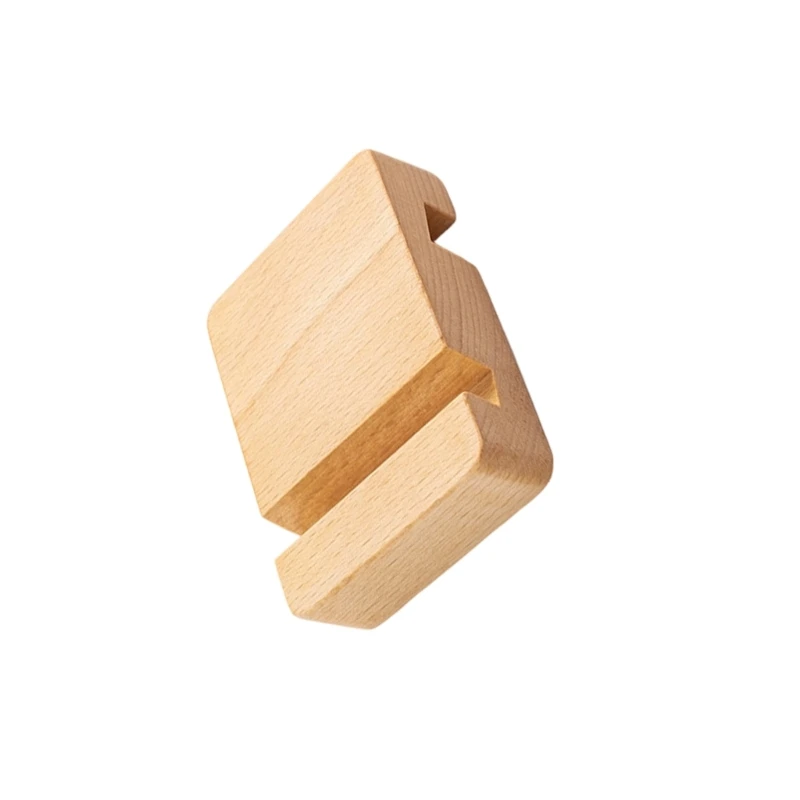  Elegant Retro Wooden Mobile Device Holder Supports Landscape Portrait Mode