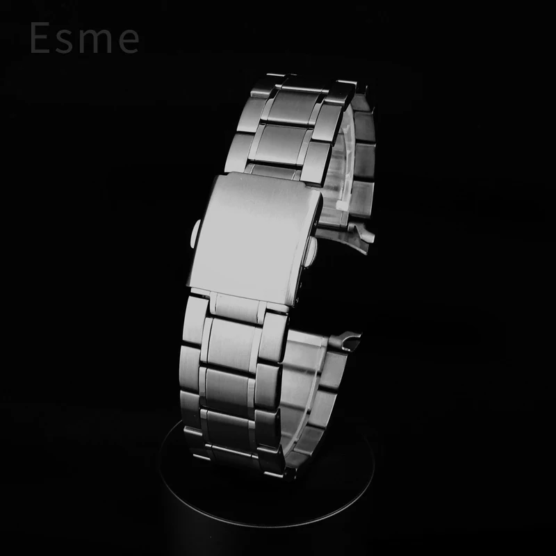 Correa de reloj de acero para Casio Duro Series, pulsera de Metal de acero inoxidable MTP1374/1375 MDV106, interfaz curva especial de 22mm