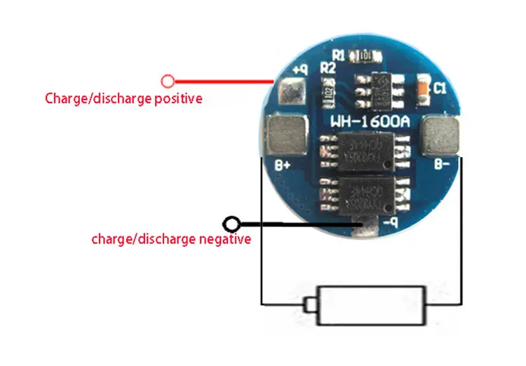 1S 4A 4.2V Li-ion BMS PCB  Battery Protection Board For 16500 Lithium Ion  LicoO2 Limn2O4 18650