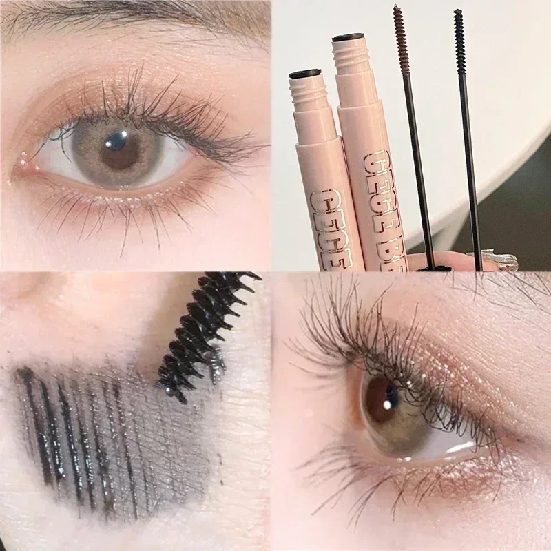 InjFiber-Mascara étanche à séchage rapide, brosse ultra-fine, allonge les cils, maquillage cosmétique, brun, noir, 256