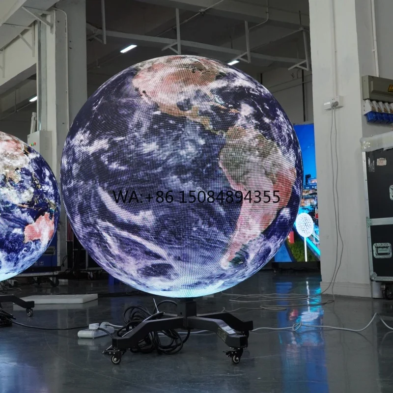 Irregular Shaped Spherical High Brightness LED Display for Retail Store Advertising with Video Wall and 2-Year Warranty