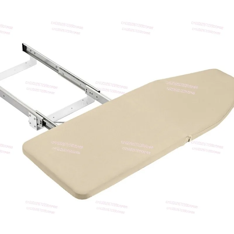 Folding Ironing Board Rack Aluminum Retractable Rotary Ironing Board with Built-in Hidden Damping Guide