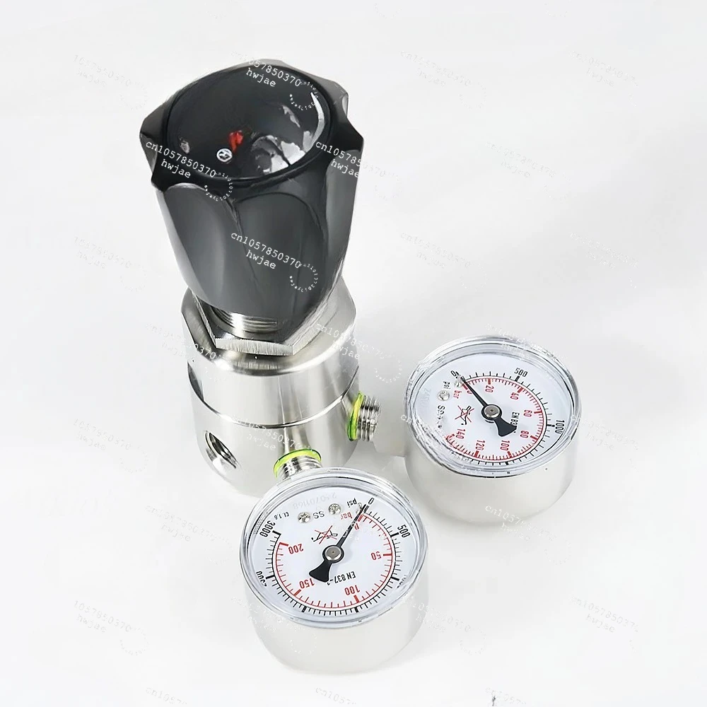 Inlet 3000psi Outlet 2000psi Single Stage Pressure Regulator for Argon Oxygen Nitrogen Helium Hydrogen Methane Acetylene