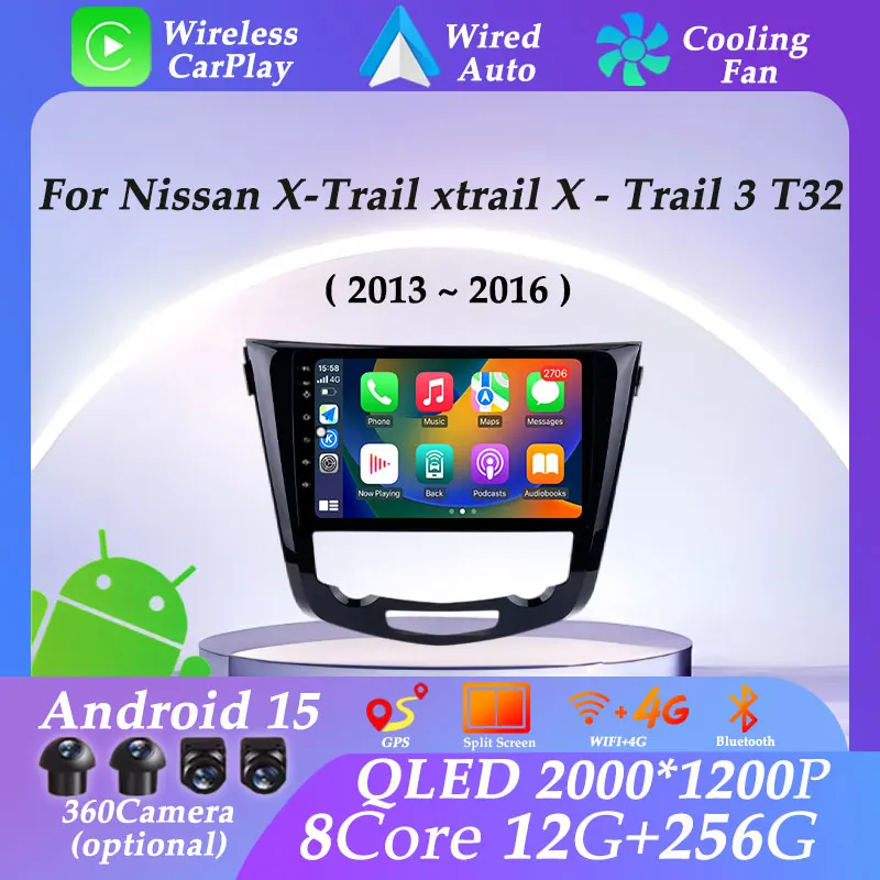 

10" GPS Navi for Nissan X-Trail xtrail X - Trail 3 T32 2013 - 2016 Car Radio Video DSP WIFI BT Carplay Android Auto Split Screen