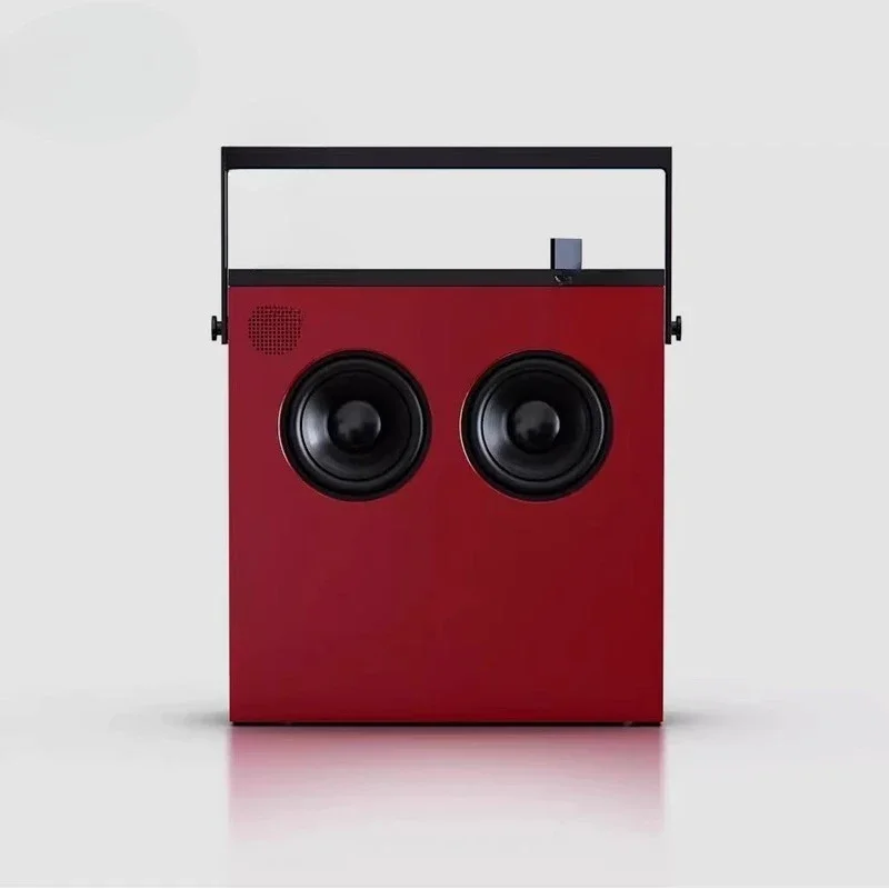 Red Painted Portable Smart Speaker, Wireless Bluetooth Audio Device