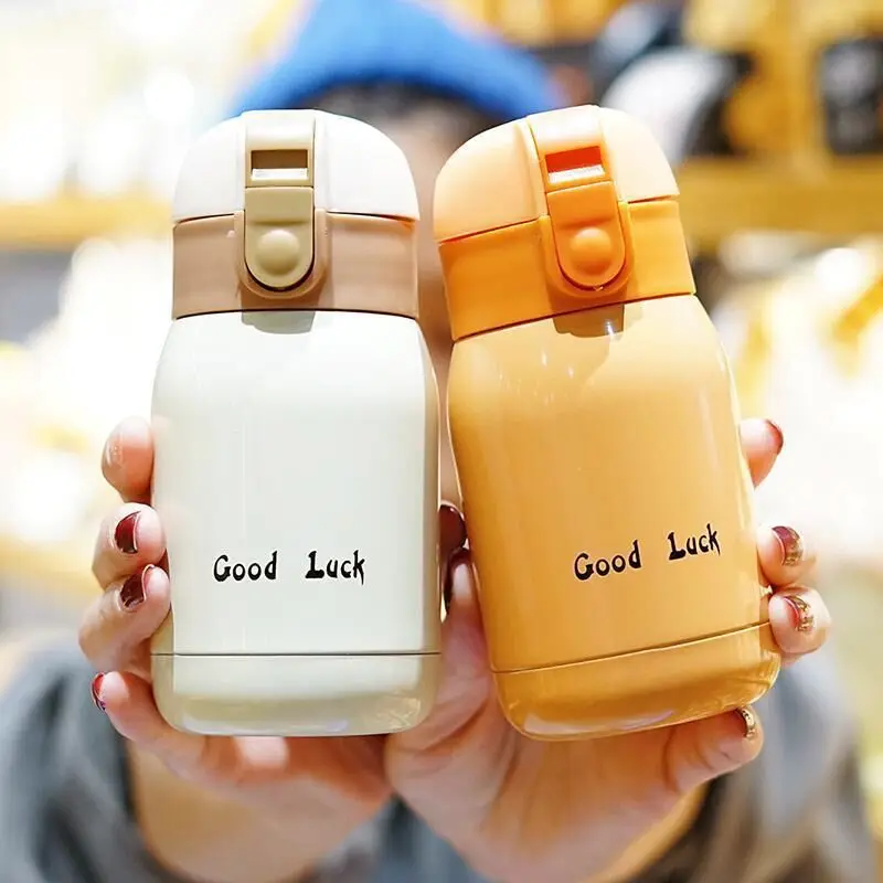 200ml Insulation Cup Student Lady Mini Stainless Steel Insulation Cup Cute Korean Candy Colour Sports Water Cup Portable Simple