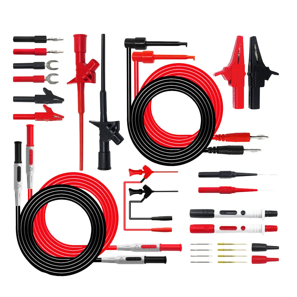 

Multimeter Test Lead Kit Electrical Alligator Clip Probe Tool Accessories Craftsmanship Easy Use Long Lasting Quality