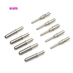 20PCS 10 Sets DT Series Pin Contact Stainless Steel Crimp Solid Terminal Female Male Pins