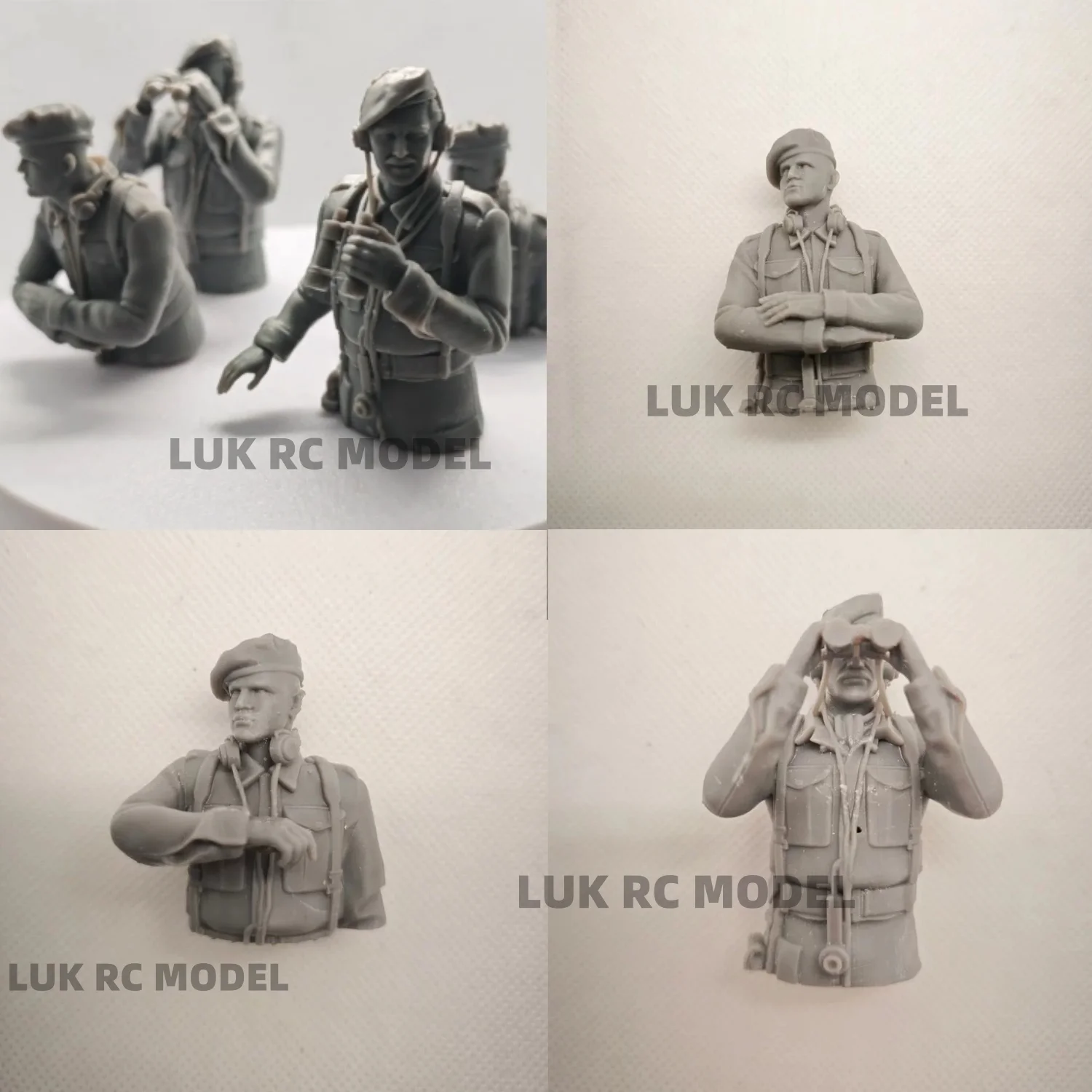 1 pz 1/16 RC Carro Armato HL Plastica Truppe Dell'esercito degli Stati Uniti Compatibile Per M1A2 Abrams 3918 Tiger I Non Verniciato Soldato DIT Parti Militare Statico