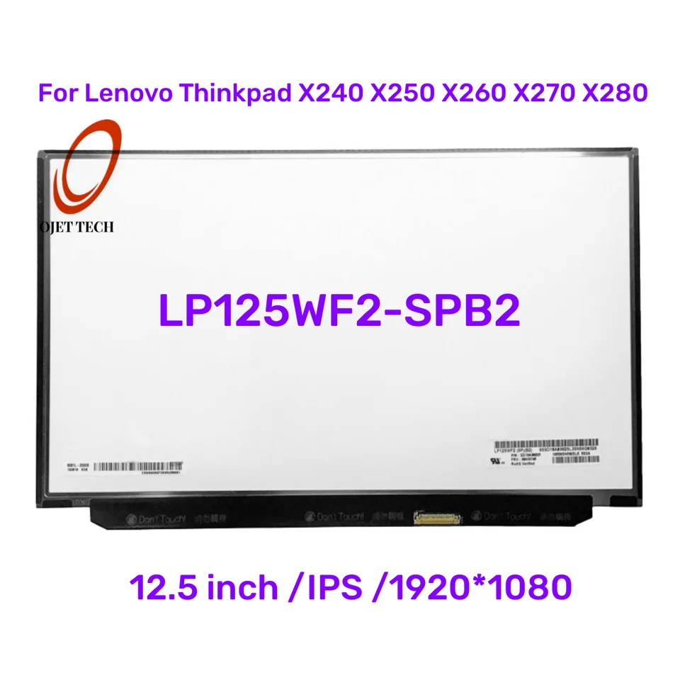 12.5インチ液晶パネル Lenovo ThinkPad X260 X270 X280 FullHD
