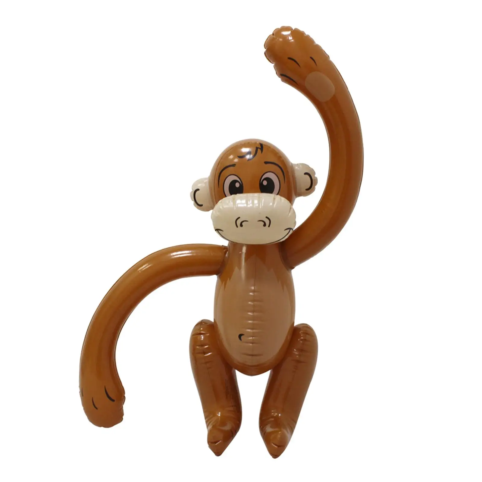 Versatile Inflatable Monkey PVC Party Toy Lively Jungle Animal Figure for Kids Birthday Decoration