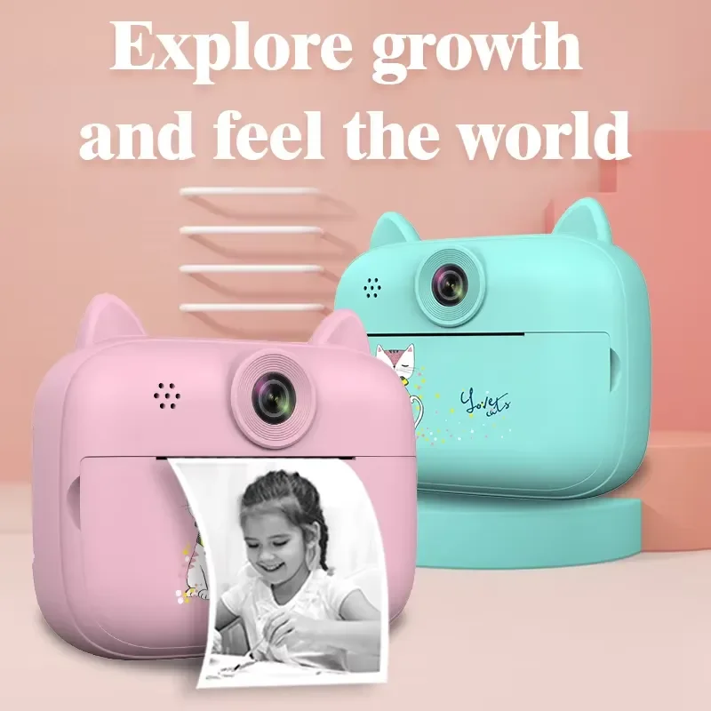 Portable 58mm Children's Thermal Camera Photo Printer Mini Printer for Gifts