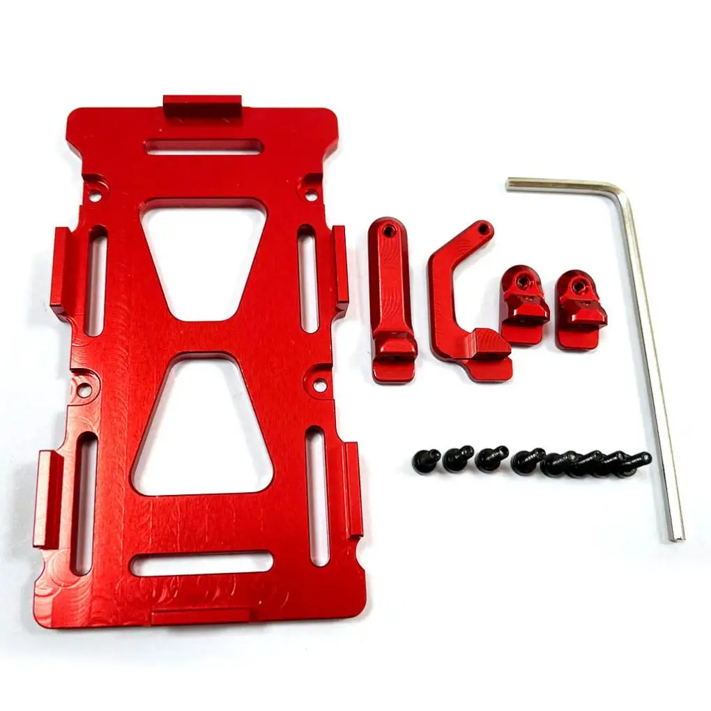 

RCGOFOLLOW, алюминиевый сплав, жесткая для деформирования аккумулятора, Монтажная пластина для аккумулятора Rc 1 24 Rc, Монтажная пластина для аккумулятора Axial SCX24