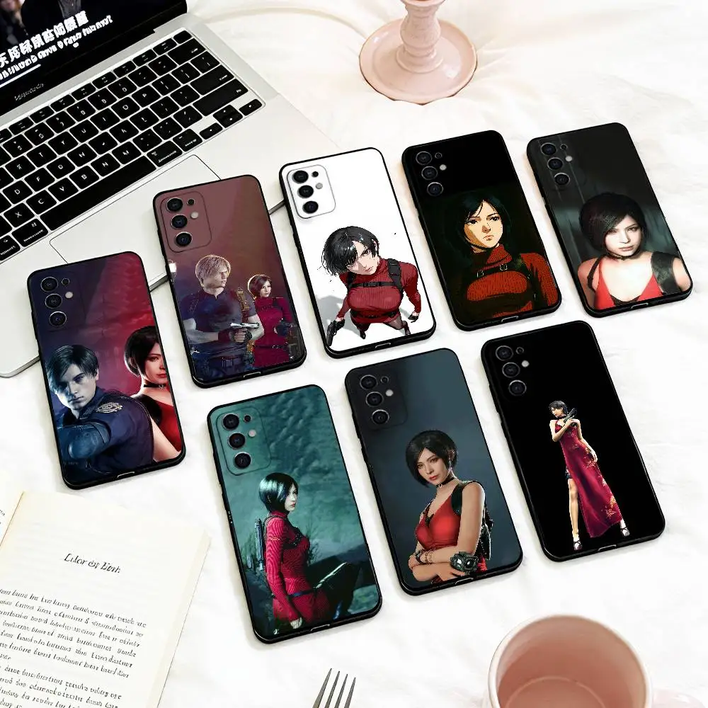 Ada Wong R-Resident E-Evil 4   Phone Case For Samsung S 25,24,23,22,30,21,10,9,Ultra,Plus,Lite,FE,4,5 G Soft Black Case