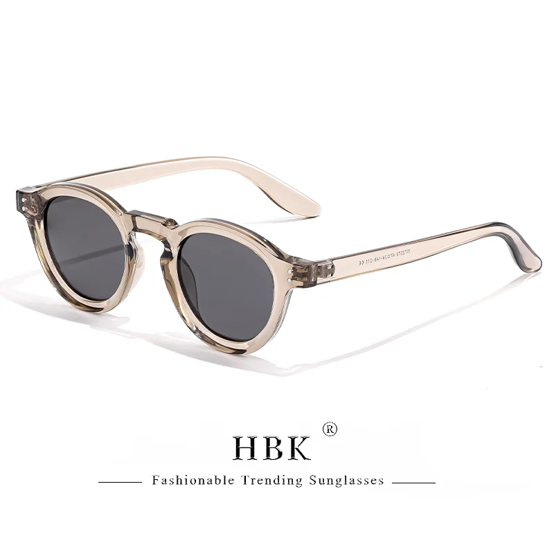 HBK Mode Polarisierte Sonnenbrille Männer Retro TR90 Hochwertige TAC Linsen Runde Sonnenbrille Frauen Fahren Angeln Brillen Reisen – Detail 20