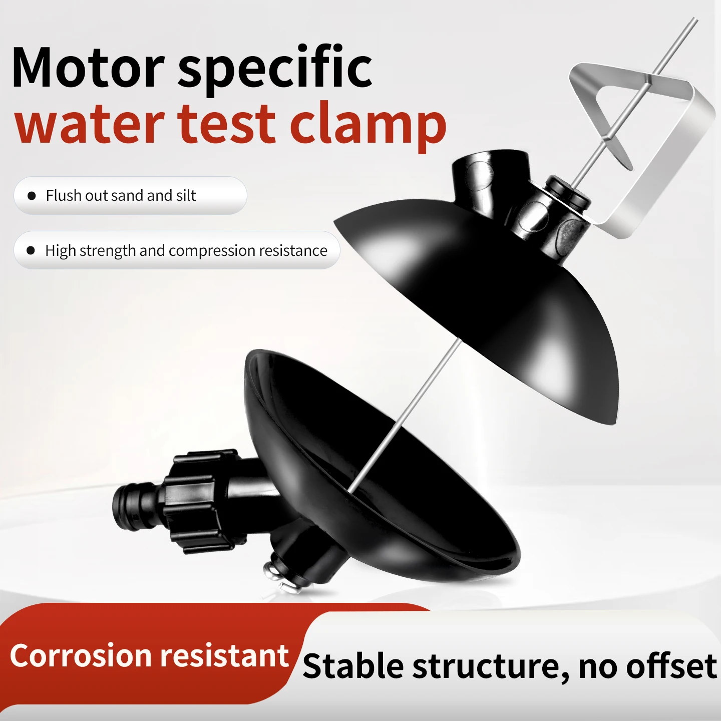 

Универсальный зажим для промывки двигателя, коррозионностойкий зажим для проверки водонепроницаемости подвесных моторов в узких пространствах, охлаждает двигатель и продлевает срок службы