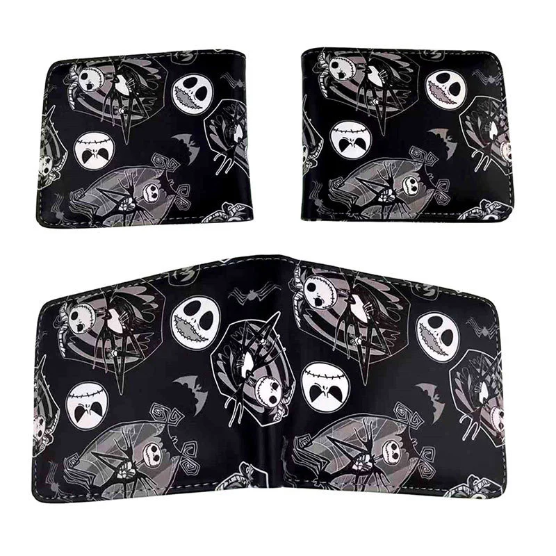 The Nightmare Before Christmas Wallets Cartoon Figure Jack Skellington Coin Purse Women Men Money Bag Halloween Cosplay Bag Gift