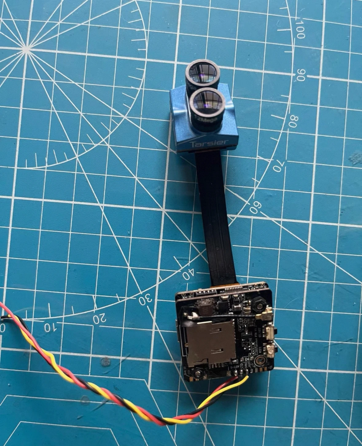 Caddx.us Tarsier 4K 30fps 1200TVL Dual Lens Super WDR WiFi Mini FPV Camera HD Recording DVR Dual Audio OSD per RC Racing Drone